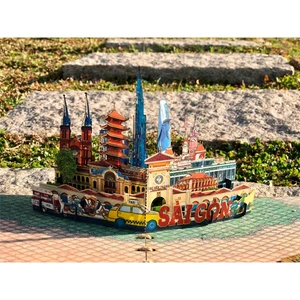 Thiệp 3D Sài Gòn trong trái tim tôi - Thiệp Nổi Pop Up Handmade Quà Lưu Niệm Sài Gòn TAYTA