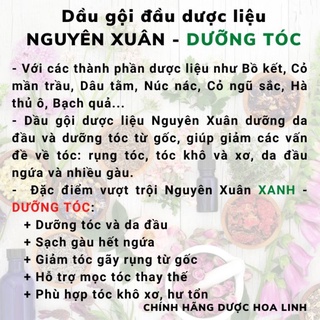 Dầu gội thảo dược nguyên xuân(mẫu mới không vòi) dành cho da dầu chai 275ml