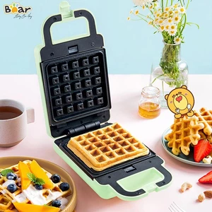 Máy làm bánh đa năng BEAR 600W gia nhiệt kép 2 mặt, chống dính telfon siêu bền