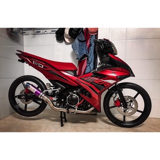 Tem trùm Exciter 150 yamaha  đỏ đen - Độ dán team trùm decal xe máy - Team trùm ex decal rẻ đẹp và chất  đỏ đen