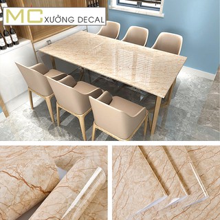 3 mét Giấy dán tường nhà bếp cách nhiệt decal giả vân đá chống dầu mỡ bám bẩn dễ lau chùi