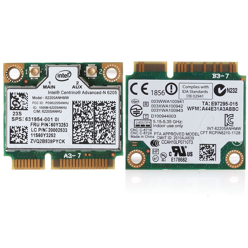 Thẻ wifi không dây băng tần kép Intel mới cho Lenovo Thinkpad X230 T430 60Y3323