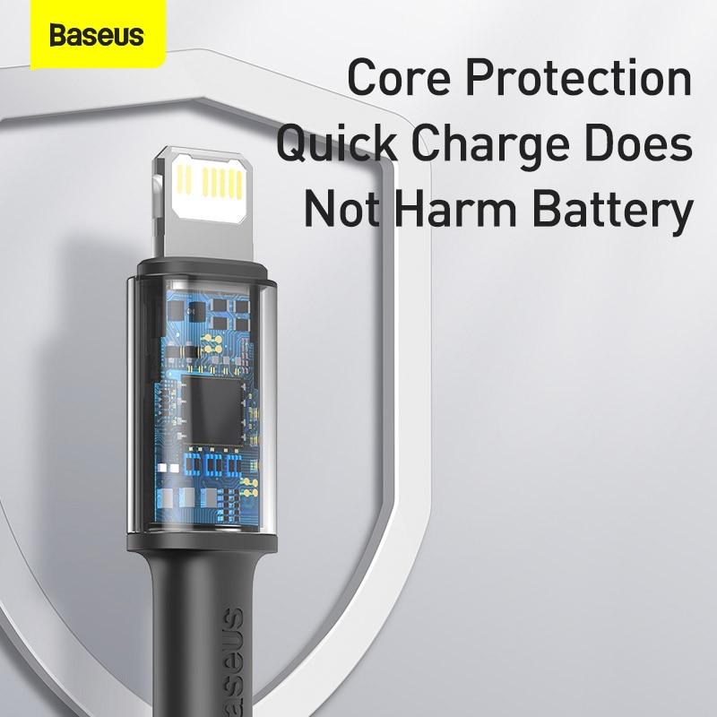 Ảnh Baseus Cáp Sạc Nhanh 20W PD USB C Type C cáp sạc nhanh cho ip 13 11 Pro Xs Max 3