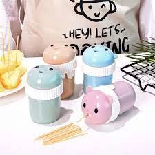 ⭐ GIÁ RẺ ⭐ Hũ Ống Đựng Tăm Xỉa Răng Mặt Gấu Đáng Yêu