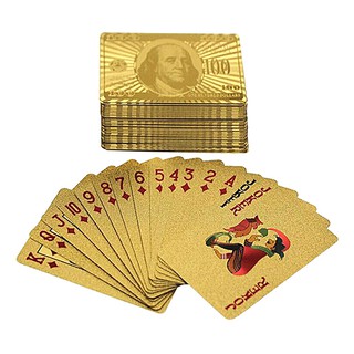 Bộ bài mạ vàng 24k mang tài lộc may mắn