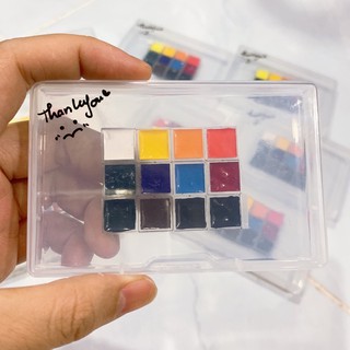 [chính hãng] Bộ màu nước 12 màu White Nights hộp giấy 10ml, hộp bỏ túi 0.5ml/1ml - Made in Russia - CÓ 2 PHIÊN BẢN🐻💕