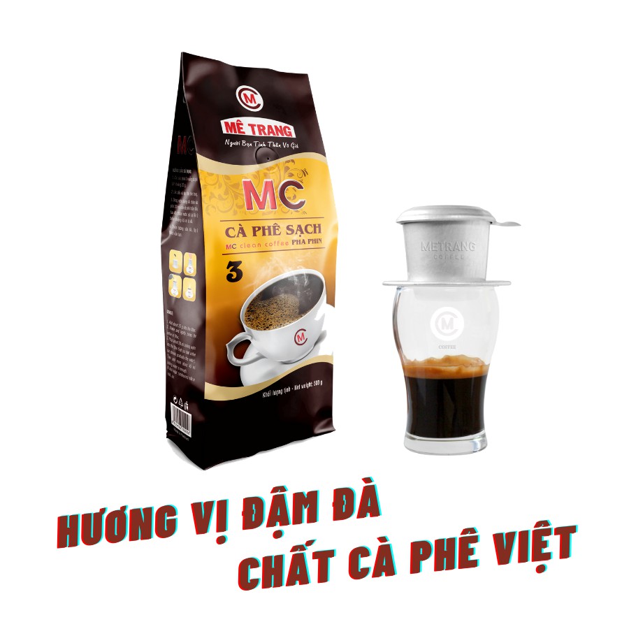 Ảnh Cà phê Arabica, cafe rang xay pha phin nguyên chất - Mê Trang MC3, gói bột cà phê 500g 3