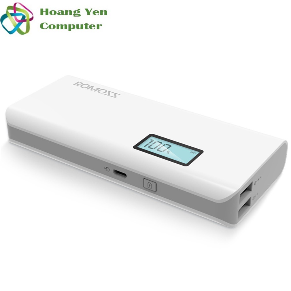 Sạc dự phòng Romoss Sense 4 Plus 10000mah (LCD) giá rẻ - BH 1 năm | Pin dự phòng Romoss Sense 4 Plus
