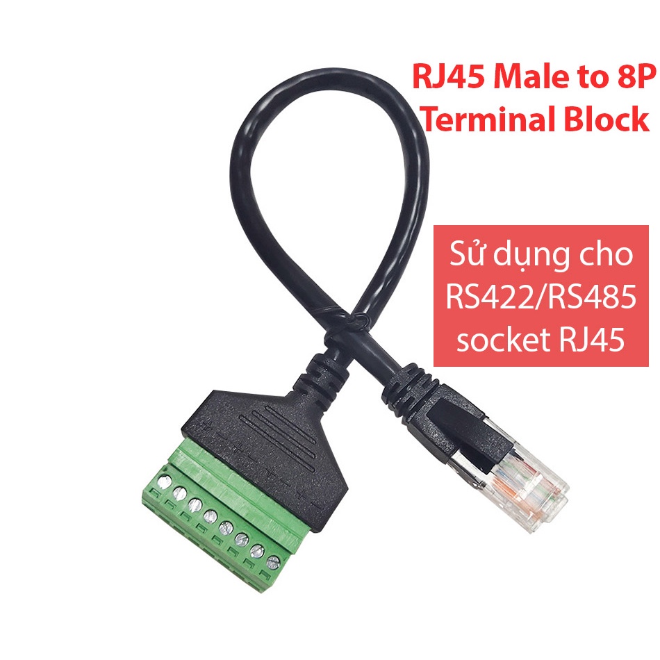 Cáp RJ45, đầu giắc RJ45 8P8C Terminal Block bắt vít cho thiết bị công ...