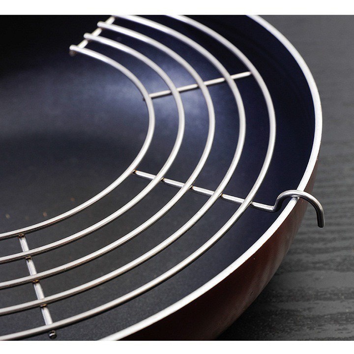 Vỉ inox Gác Đồ Chiên Giúp Đồ Ăn Luôn Ráo Dầu Mỡ Thơm Ngon, Nóng Giòn  tiện lợi