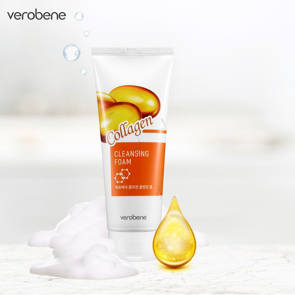 Sữa rửa mặt Collagen Verobene Collagen Cleansing Foam 150ml | Shopee ...