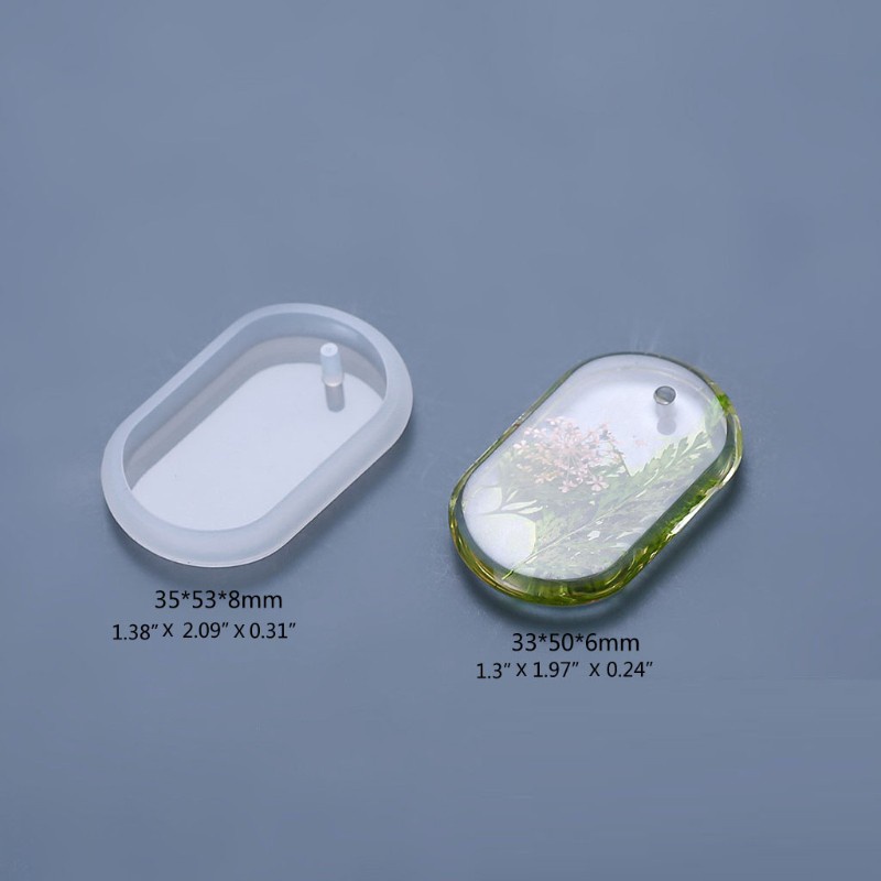 Bộ 6 Khuôn Silicon Làm Mặt Dây Chuyền / Móc Khóa DIY