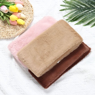 Khăn quàng cổ lông thỏ giả sang trọng màu trơn dành cho nữ