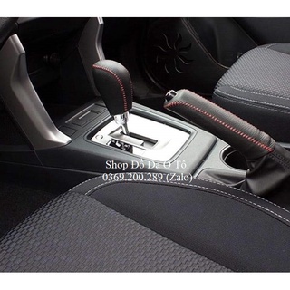 [Nissan] Combo bao da cần số + phanh tay xe Navara, Tera số tự động, da bò handmade