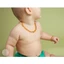 Vòng cổ màu mật ong size 0-3 tuổi 34cm