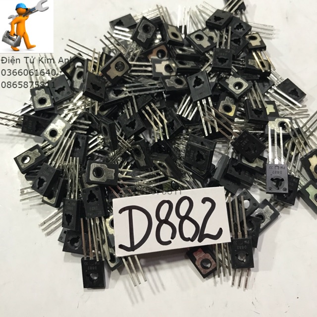 10St Ck D882 (RANGE:200-400) SOT-89-3