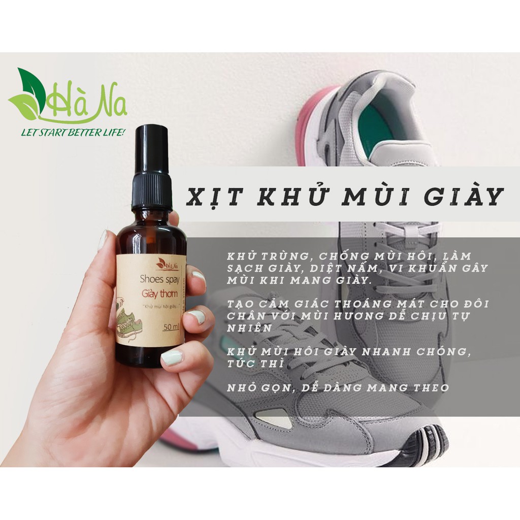 Xịt Khử Mùi Giày - Khử Mùi Hôi, Kháng Khuẩn, Giữ Giày Thơm Lâu - Xịt Giày Thể Thao, Công Sở, Da, Vải