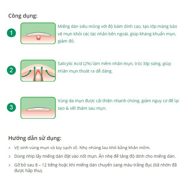 Miếng Dán Mụn Acnes Giúp Giảm Mụn 24 PCS