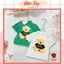 Áo cộc tay in hoạ tiết 3D hình chú gâu cho bé trai bé gái từ 08-20kg chất cotton hai màu xanh và trắng cho bé- DT1688