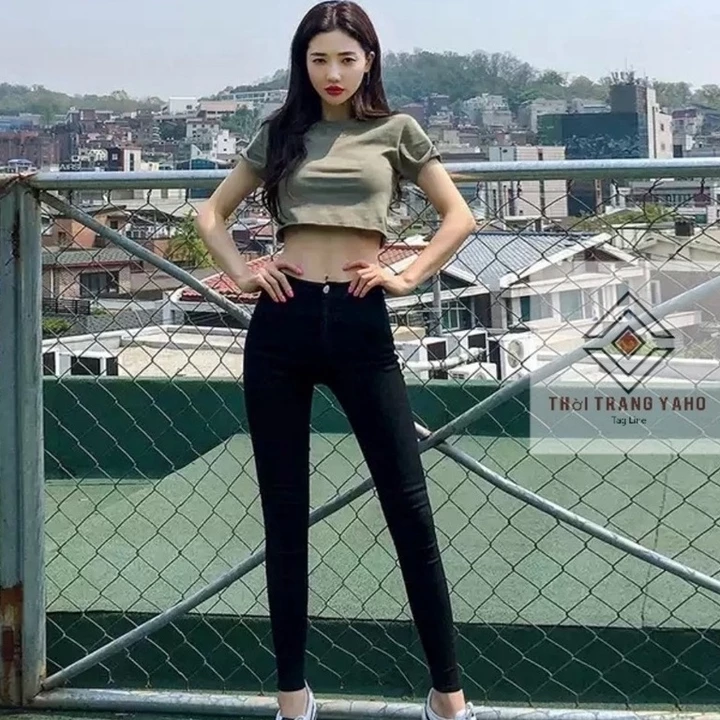 Quần legging nữ dài cạp cao cấp gen bụng nâng mông có túi chất Umi dày - Quần legging đen nữ ôm vải bó co giãn 4 chiều
