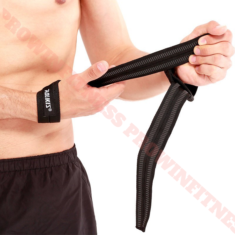 Ảnh Đai kéo lưng trợ lực nâng đòn tạ Aolikes tập Gym chất liệu cotton co giãn 3