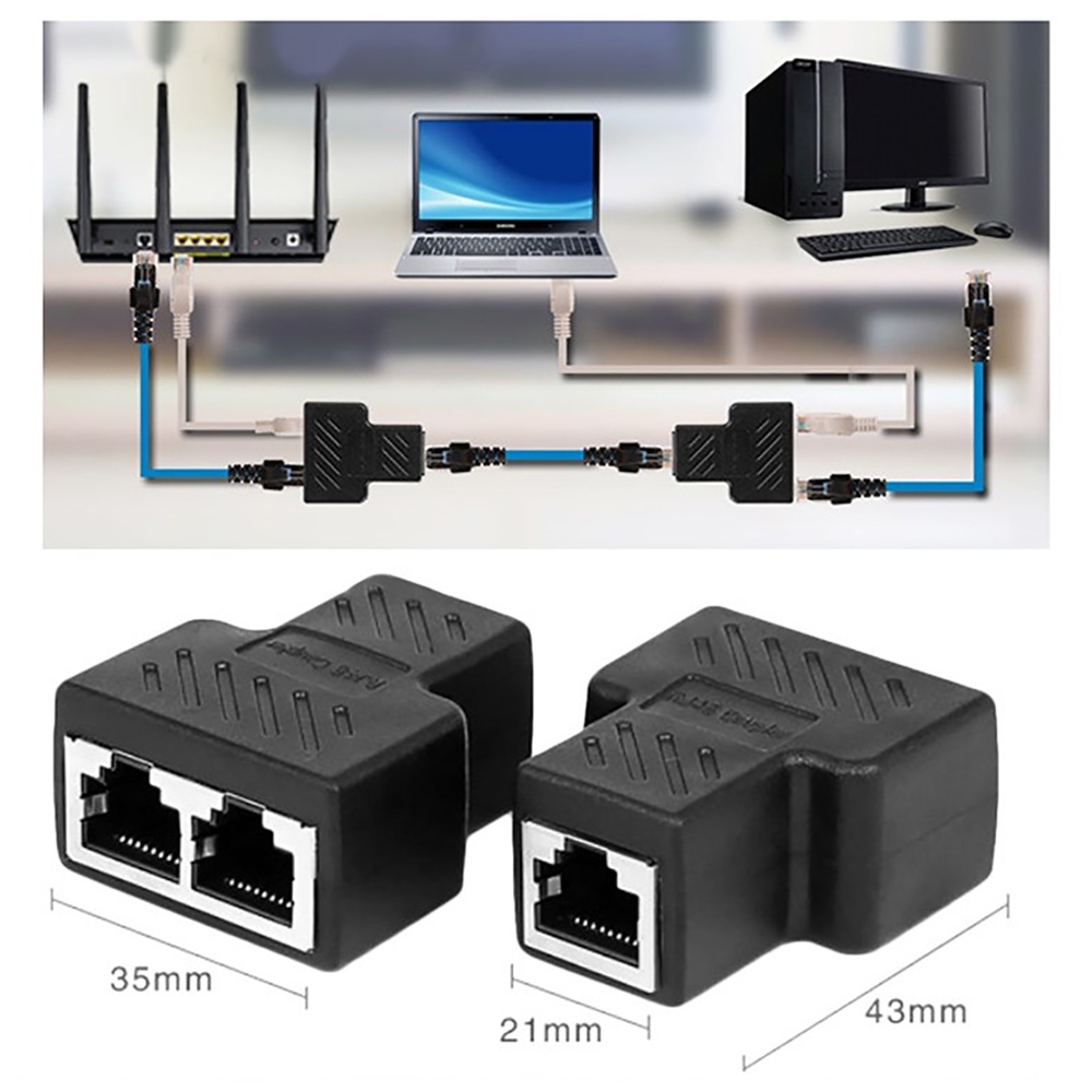 Bộ Chia 1 ThàNh 2 CổNg LAN RJ45 Ethernet | Shopee Việt Nam