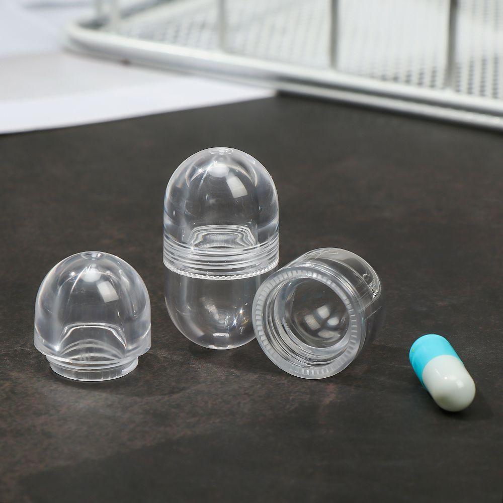 HOBBYIN 5 Cái / bộ Hộp Đựng Thuốc Vỏ Viên Rỗng Hộp Đựng Thuốc Chống Nước Tiện Lợi Bộ Chia Chai