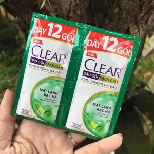 Set 50 Gói Dầu gội sạch gàu Clear mát lạnh bạc hà