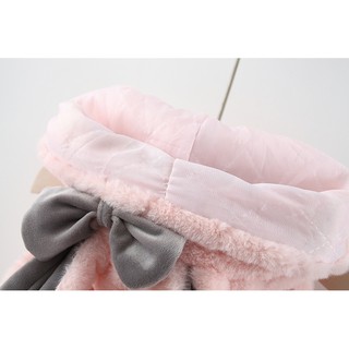 Áo khoác lông tai thỏ sát nách cho bé hàng QCCC AK123