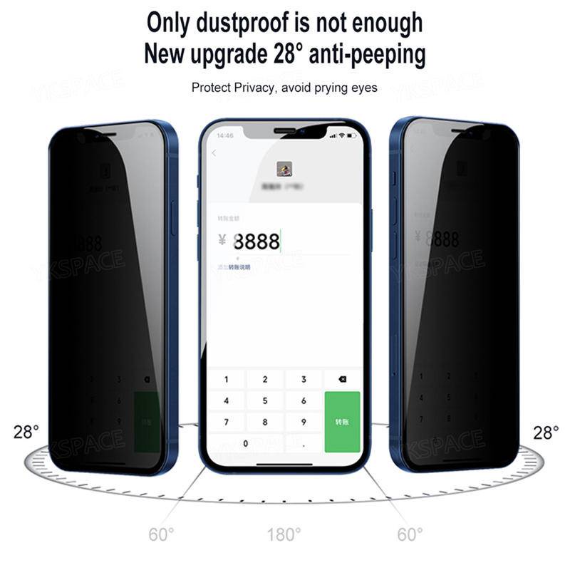 Toàn Bộ Ốp Điện Thoại Kính Cường Lực Chống Nhìn Trộm Cho iPhone 13 12 11 Pro MAX Mini X XS MAX XR SE 2022 2020 6 6s 7 8 Plus