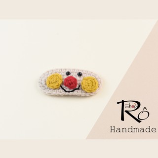 Kẹp tóc cute hình chú hề vui nhộn cho nữ và bé gái 6cm |Đồ kẹp tóc len ngộ nghĩnh |Shop Rô Handmade