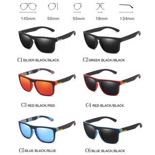 Kính râm phân cực thể thao nam Classic Square Driver Kính râm lái xe Kính phim màu