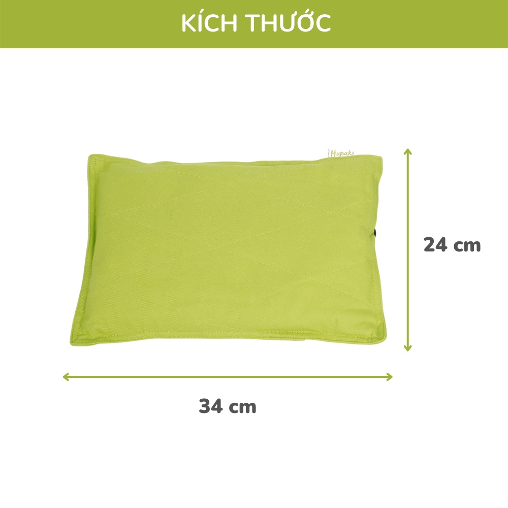 Mô tả Gối Chườm Nóng Thảo Dược Hapaku Làm Nóng Bằng Điện - Giảm Đau Cổ Vai Gáy, Chườm Bụng Sau Sinh Size 38 x 23 x 4.5cm - 3