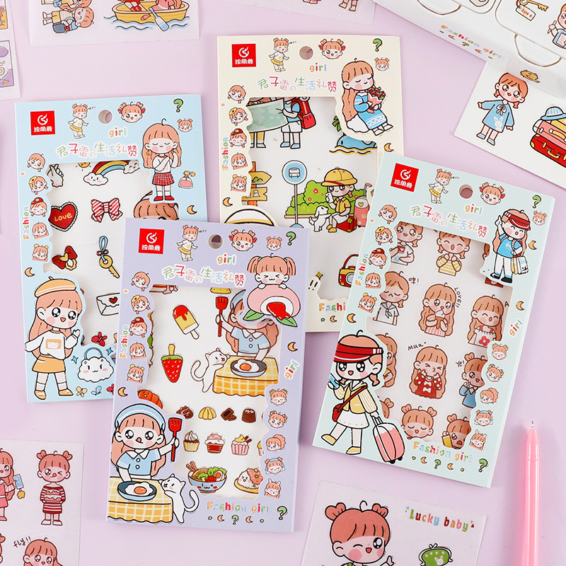 Sticker Trang Trí Sổ Tay Họa Tiết Dễ Thương Cho Nữ | Shopee Việt Nam