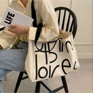 Túi đeo vai, vải canvas - REC
