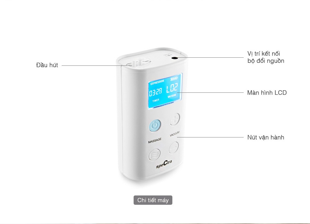 Mô tả Máy Hút Sữa Điện Đôi Spectra 9 Plus Chính Hãng Hàn Quốc (Bảo Hành 12 tháng) - 5