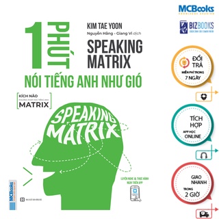 Sách - Combo Speaking Matrix: 1 Phút Nói Tiếng Anh Như Gió + 3 phút nói tiếng Anh như gió - MCBooks