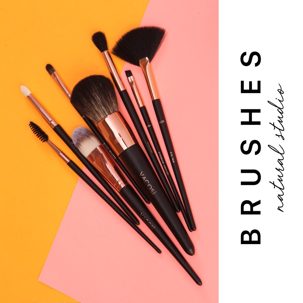 Cọ Tán, Định Hình Chân Mày và Lông Mi Chuyên Dụng Cho MakeUp Artist Vacosi Eyebrown & Eyelash Brush