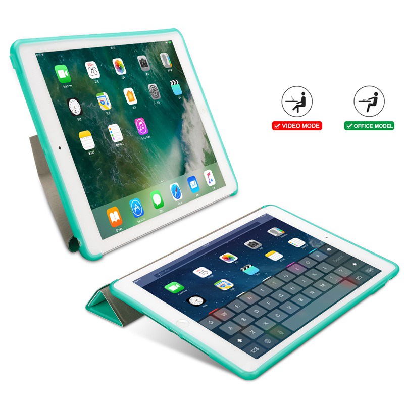 Ốp bảo vệ mặt sau TPU mềm tương thích cho iPad 9.7 2018 Vỏ lật da thông minh 10.2 10.5 10 2022 A16 Pro Air 11 mini 7 6 5 4 Ốp điện thoại máy tính bảng
