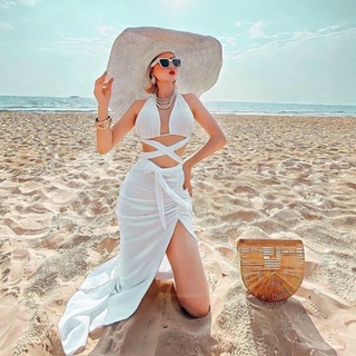 BIKINI UMI BIKINI 2 MẢNH SET 3 MÓN HỒNG TRẮNG BIKINI STORE
