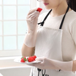 Găng Tay Cao Su Rửa Bát Con Hươu Ngắn, Găng Tay Siêu Dai Làm Bếp Cam Homeware