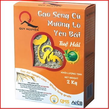Gạo lứt trắng Séng Cù Mường Lò Yên Bái 100% gạo lứt sạch – không hóa chất bảo quản Hộp 2kg