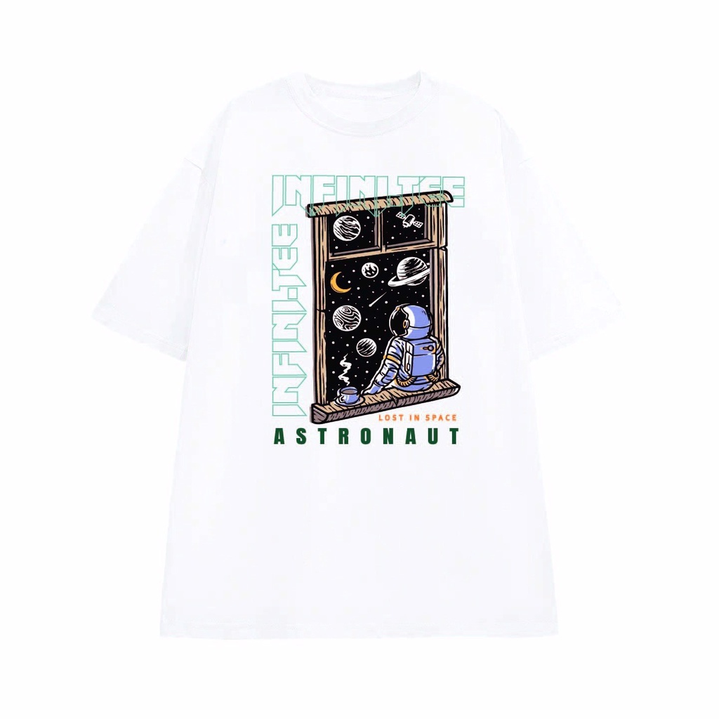 Áo thun INFINITEE Fni0400, Thun 100% Cotton - form rộng Unisex.
