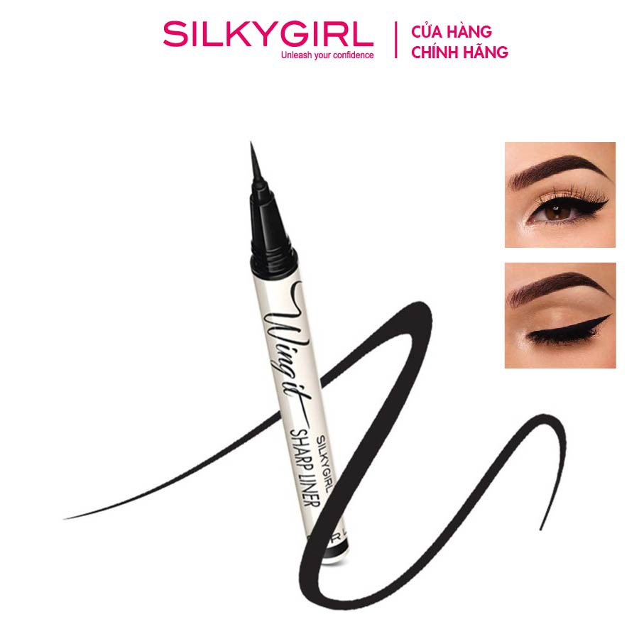 Ảnh Kẻ Mắt Nước Silkygirl Wing It Sharp Eyeliner 0.5g 1