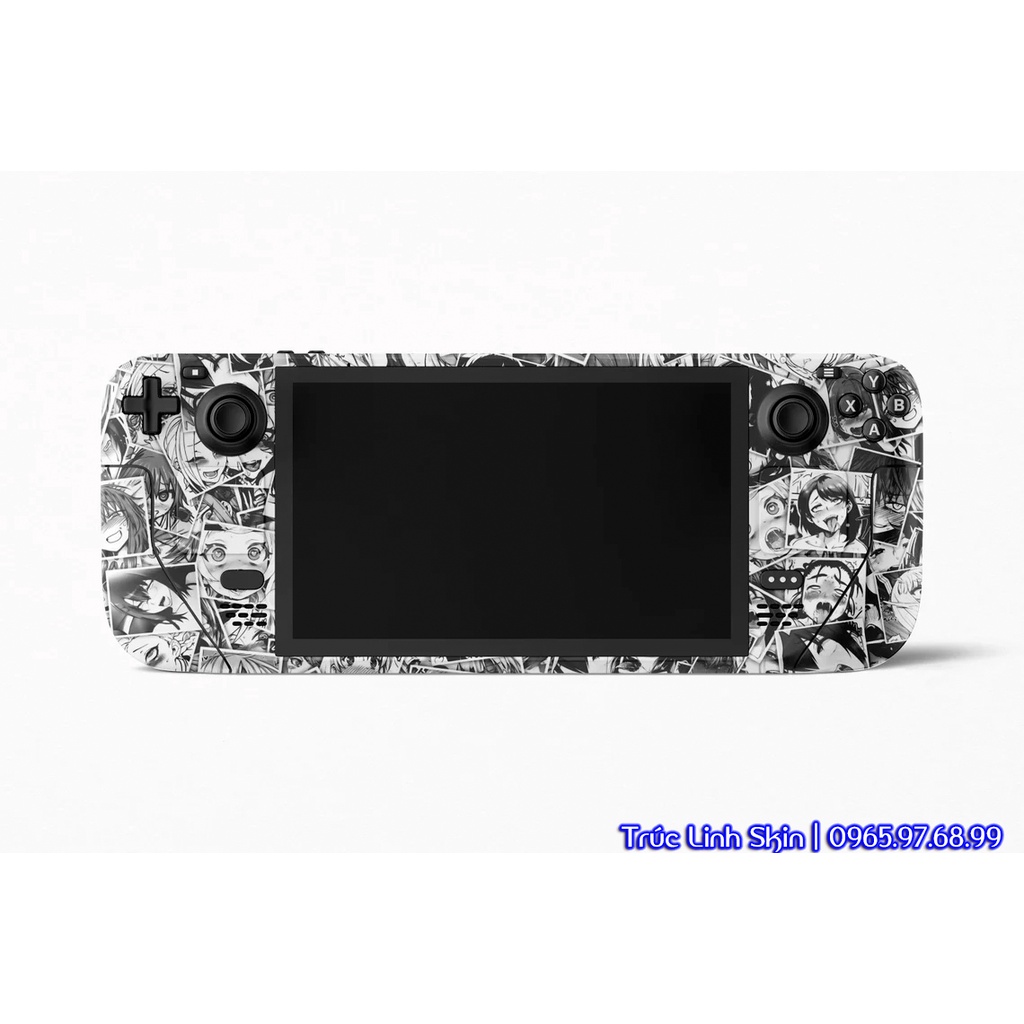 Skin decal dán Steam Deck mẫu Black and White Anime Skin (dễ dán, đã cắt sẵn chuẩn theo khuôn máy)