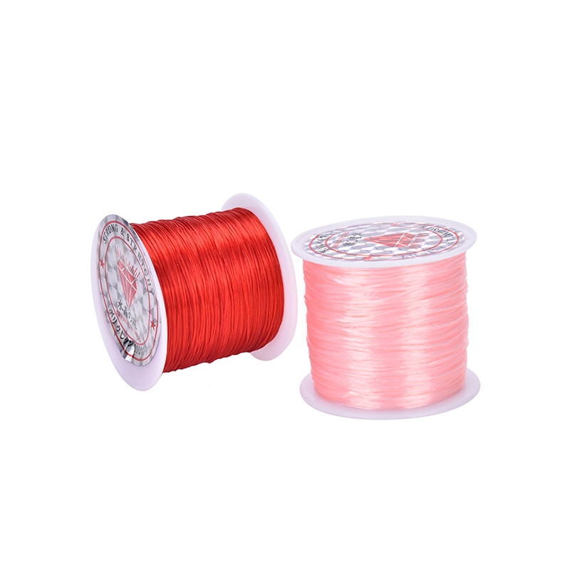 Cuộn dây cước co giãn làm trang sức vòng tay / vòng cổ 0.5mm dài 50m