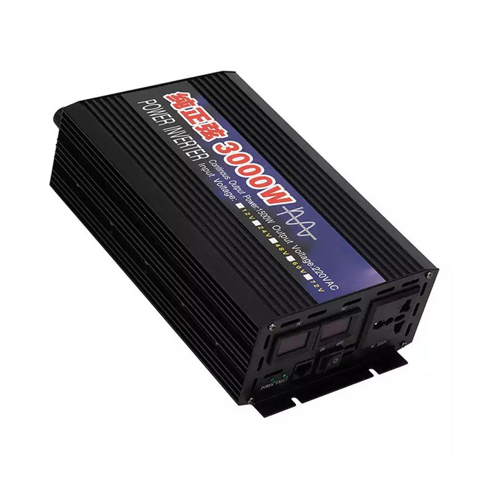 Bộ chuyển đổi điện 220v Sin chuẩn 3000W điện áp ổn định, quạt làm mát cảm biến nhiệt