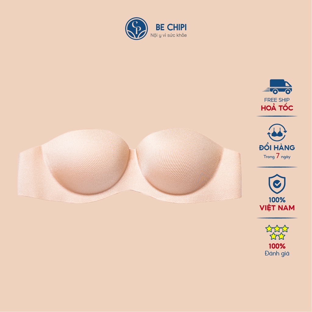Ảnh Áo Ngực BECHIPI Không Dây Cúp Ngang Quây Ngang Bralette AL1005 1