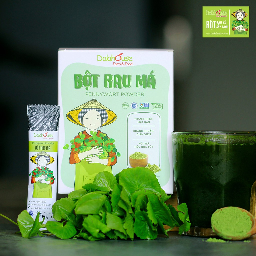 Ảnh Bột rau má nguyên chất Dalahouse công nghệ sấy lạnh tiêu chuẩn Châu Âu hộp 120 gr 3