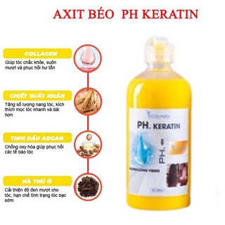 Kem ủ xả tóc Axit béo phục hồi tóc chuyên sâu PH Keratin V76 Collagen Italy 500ml